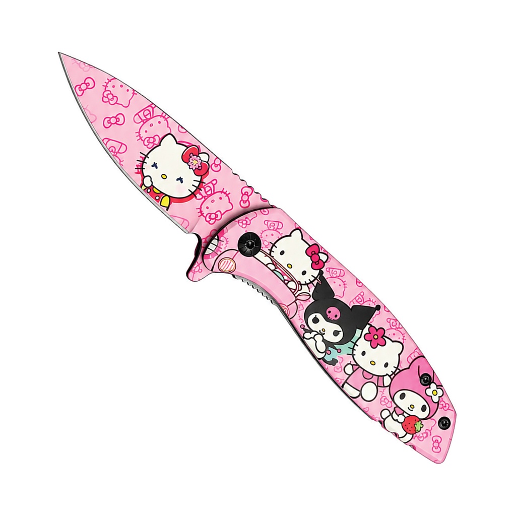 Kawaii Quick-Draw Assisted Opening Knife - Hello Kitty Pink | South Summit